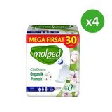 Molped Pure Soft Mega Hijyenik Ped Gece Ultra 30 lu x 4 Adet