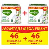 Molped Pure Soft Normal 46’lı x 2 Adet Mega Fırsat Paketi Ultra Hijyenik Pedler ile Konfor