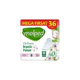 Molped Pure & Soft Organik Pamuklu Hijyenik Ped Mega Fırsat Paketi 36 Lı Uzun