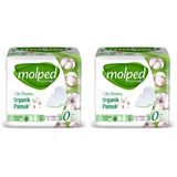 Molped Pure & Soft Pamuklu Normal Günlük Ped (1 x 8 Adet) 2li paket