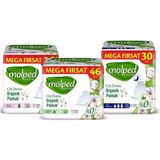 Molped Pure&Soft 112 Adet Mega Karma Paket Ultra İnce Rahatlık Sunan Organik Pamuk Ped
