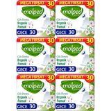Molped Pure&Soft 180 Adet (6pk*30) Gece Hijyenik Ped Cilt Dostu Özellikleriyle Rahatlık Sunar - GECE 30