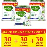 Molped Pure&Soft Gece Süper Mega Paket 90 Adet Kanatlı Ultra İnce Rahatlık Sunan Pedler