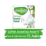 Molped Pure&Soft Hijyenik Ped Normal Super Avantaj Paketi 72 Adet
