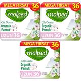 Molped Pure&soft Hijyenik Ped Uzun 108 (3pk*36) Adet Mega Pk - 3X36'LI = 108 Lİ PAKET