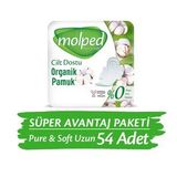 Molped Pure&Soft Hijyenik Ped Uzun Super Avantaj Paketi 54 Adet