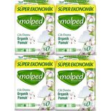 Molped Pure&Soft Organik Pamuk Normal Ped 4x24 Süper Ekonomik Paket – Cilt Dostu, Ekstra Koruma ve Ultra İnce Konfor