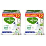 Molped Pure&Soft Ultra Hijyenik Ped Gece Mega Fırsat 30 Adet (2 paketi)