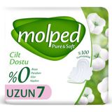 Molped Pure&Soft Uzun Hijyenik Ped 7 Adet Yumuşaklık ve Cilt Dostu Özellikler