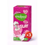 Molped Slay Günlük Ped 3 Paket 30 Adet Ped