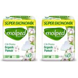 Molped Süper Ekonomik Pure & Soft Pamuklu Hijyenik Ped (1 x 24 Adet) 2li paket