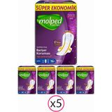 Molped Super Gece Hijyenik Ped 16'lı 5 Paket