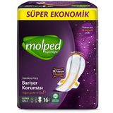Molped Süper Night 3D Bariyerli 16'lı Ped