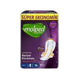 Molped Super Night Hijyenik Ped Ekonomik Paket Gece 16'lı 3'li Ekonomik Paket - 3 Adet