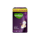Molped Super Night Hijyenik Ped Ekonomik Paket Uzun 18 Li Gece Koruma 2'Li Ekonomik Paket