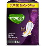 Molped Super Night Süper Gece Hijyenik Ped 16'lı (6'li Paket)