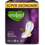 Molped Supernight 14 Adet Ultra İnce Rahatlık Sunan Gece Kullanım Hijyenik Ped