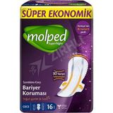 Molped Supernight Gece 16'lı Süper Ekonomik Nefes Alabilen Yüzey ile Konforlu Kullanım