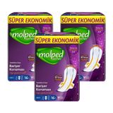 Molped SuperNight Gece Hijyenik Ped, 3 Paket x 16 Adet, Ekstra Koruma