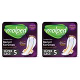 Molped Supernight Hijyenik Ped Gece 5 Adet 2li paket