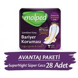 Molped Supernight Hijyenik Ped Süper Gece 14 lü x 2 Adet