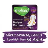 Molped Supernight Hijyenik Ped Uzun 18 li x 3 Adet