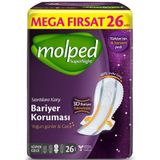 Molped Supernight Mega Hijyenik Ped Süper Gece 26 lı