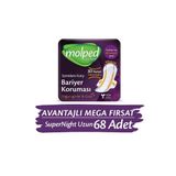 Molped Supernight Mega Hijyenik Ped Uzun 34 lü x 2 Adet