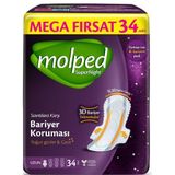 Molped Supernight Mega Hijyenik Ped Uzun 34 lü
