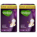 Molped Supernight Ultra Hijyenik Ped Uzun Süper Ekonomik 18 Adet 2li paket