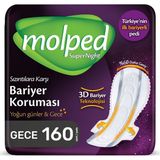 Molped Superninght Hijyenik Ped Gece 160 Adet