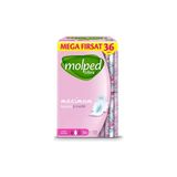 Molped Ultra 36 Adetli Uzun Hijyenik Ped Mega Paket Gün Boyu Konfor ve Sızıntı Önleyici Teknoloji