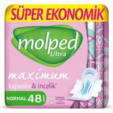 Molped Ultra Hijyenik Ped Anatomik Normal Süper Ekonomik 48 Adet