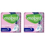 Molped Ultra Hijyenik Ped Gece 7 Adet (2 paketi)