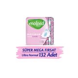 Molped Ultra Hijyenik Ped Normal Süper Mega Paketi 132 Adet