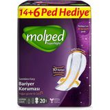 Molped Ultra Hijyenik Ped Super Gece 20 Adet