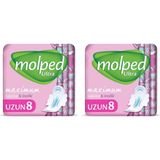 Molped Ultra Hijyenik Ped Uzun 8 Adet 2li paket