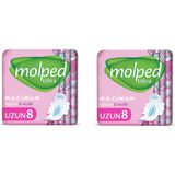 Molped Ultra Hijyenik Ped Uzun 8'li x 2 (16 Adet)