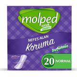Molped Yoğun Koruma Ped 20'li Günlük Kullanım için Parfümsüz Nefes Alan Teknoloji