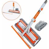 Molto Mikrofiber Cam Silme Aparatı Yedek Bez Sağlam Teleskopik Sopa