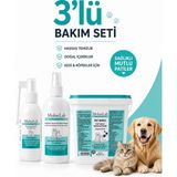 MolueLab 3’lü Kedi & Köpek Bakım Seti | Ağız Bakım Suyu + Yara ve Deri Bakım Solüsyonu + 280 Yaprak Mendil