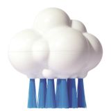 Moluk Plui Brush Cloudy - White-Blue