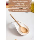 Molvea Akrilik Beyaz Tezgah Üstü Kirli Kaşıklık & Kepçe Altlığı