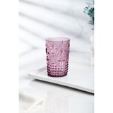 Molvea Akrilik Mürdüm Tekli Kısa Bardak & Su Meşrubat Kahve Yanı Bardağı 400 ml ( Cam Değildir )