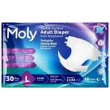 Moly Bel Bantlı Hasta Bezi 5 Damla Large 30'lu