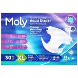 Moly Bel Bantlı Hasta Bezi 7 Damla xLarge 30'lu