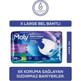 Moly Belbantlı XL 30 Adet Hasta Bezi