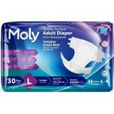 Moly Hasta Bezi Belbantlı Large 30'lu