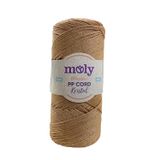 Moly PP Cord Kristal Simli Polyester Makrome El Örgü İpi 200 gr 33 Camel
