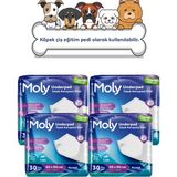 Moly Premium Kalite Köpek Çiş Eğitim Pedi 120'li Yatak Koruyucu Özellikli Evcil Dostlar İçin